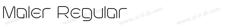 Maler Regular字体转换 Maler Regular字体转换